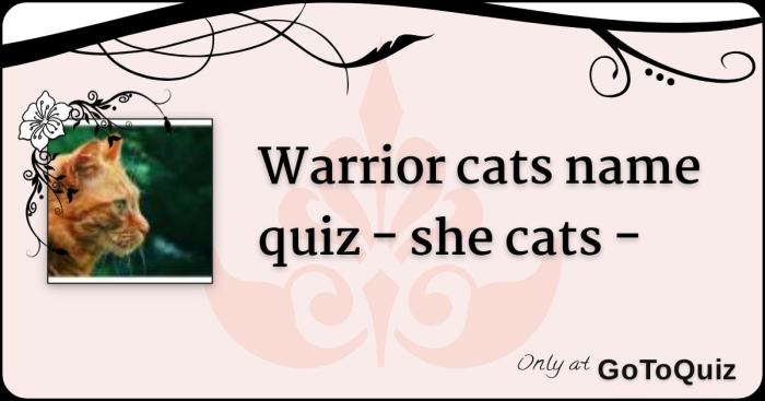 Warrior cat quizzes who's your mate